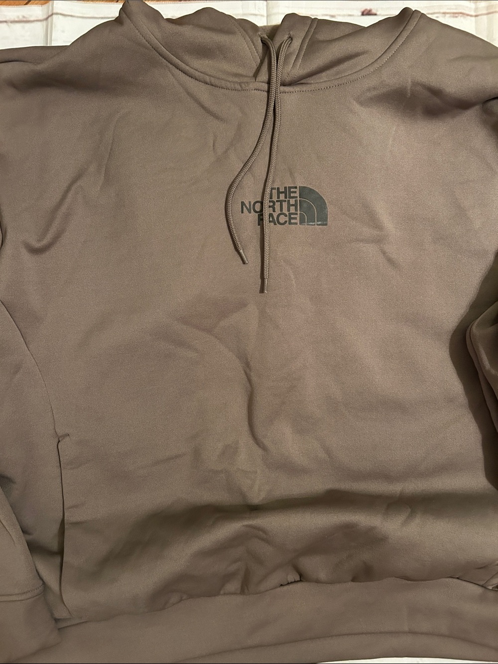 The North Face Men's Taupe/Brown Logo Pullover Hoodie